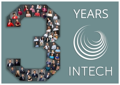 3rd anniversary of the company Postcard