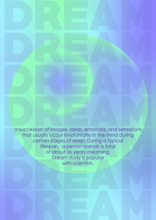 Poster with big lettering