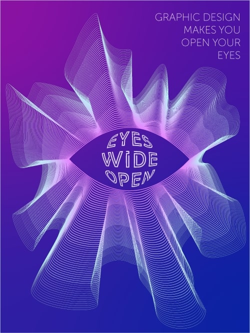 poster with a big eye