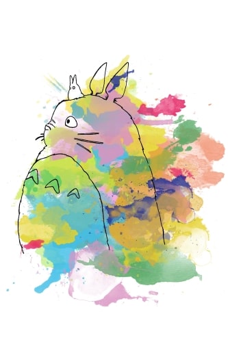 Totoro colorful 